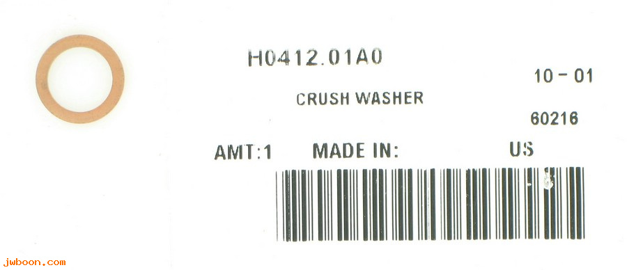   H0412.01A0 (H0412.01A0): Crush washer - NOS