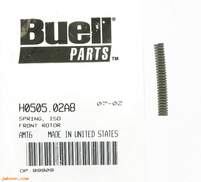   H0505.02A8 (H0505.02A8): Spring - iso front rotor - NOS - Buell XB, 1125R