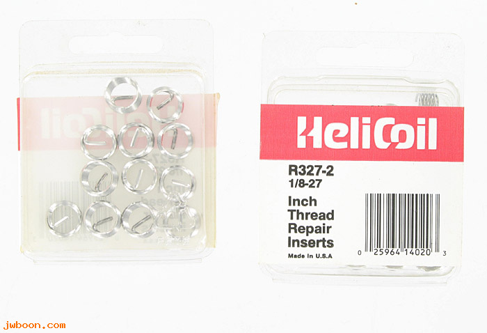 H R327-2 (): Set Heli-coil inserts 1/8"-27 NPT