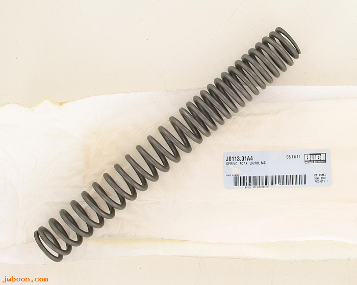   J0113.01A4 (J0113.01A4): Spring, fork - left / right - NOS - Buell M2L Cyclone '01-'02