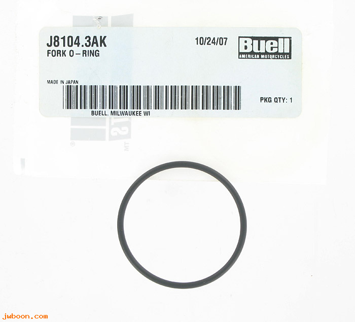  J8104.3AK (J8104.3AK): O-ring, front fork - NOS