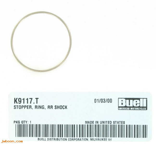   K9117.T (K9117.T): Stopper ring - rear shock absorber - NOS - Buell Blast