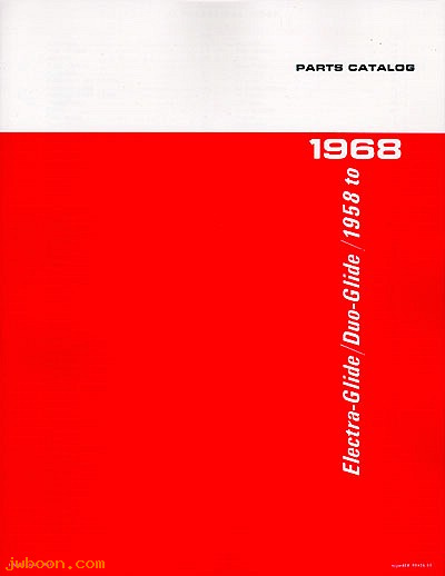 L 509A (99456-68): Parts catalog - '58-'68 Panhead, Shovelhead, in stock