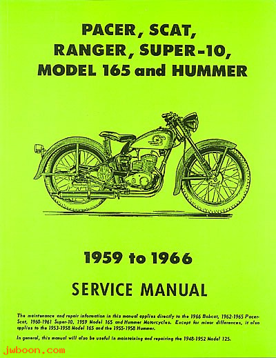 L 536 (): Lightweights service manual '59-'66, in stock