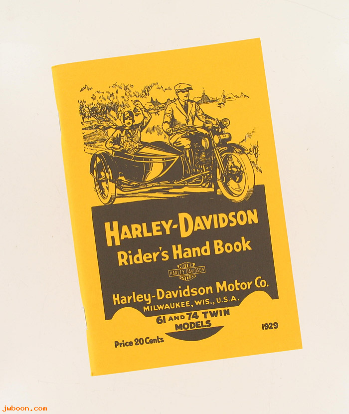L 562 (99461-29 / 13861-29): Riders handbook 1929   61" and 74" Twins, in stock