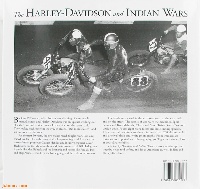 L 657 (): Book - The Harley-Davidson and Indian wars, in stock
