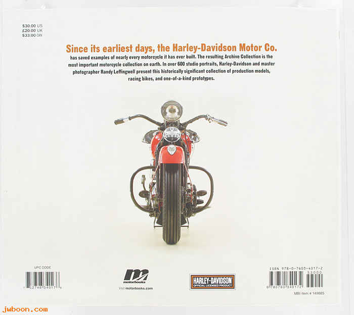 L 679 (): Book - The Harley-Davidson Motor Co. Archive Collection