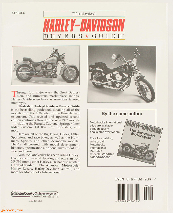 L 690 (): Book - Harley-Davidson Illustrated Buyer's Guide - Second edition