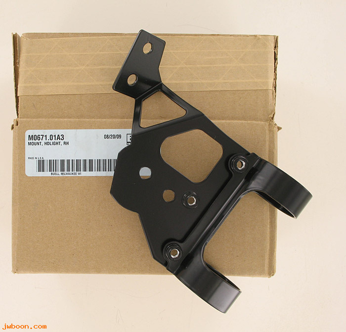   M0671.01A3 (M0671.01A3): Headlight mount, right - NOS - Buell M2 Cyclone '01-'02