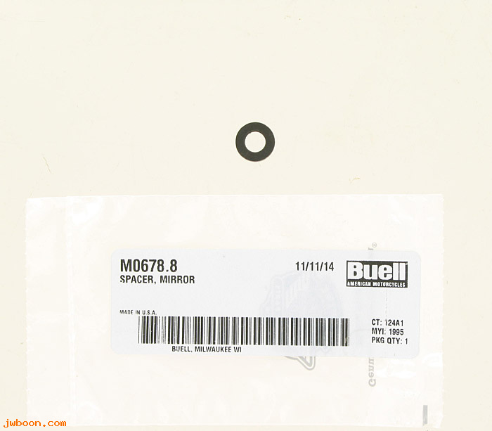   M0678.8 (91925-95Y): Spacer, mirror - NOS - Buell S2 Thunderbolt '95-'96