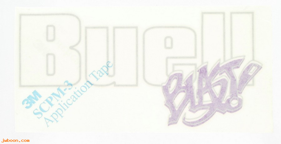   M0730.02A7 (M0730.02A7): Decal, fuel tank cover - "Buell Blast" 2002 - NOS
