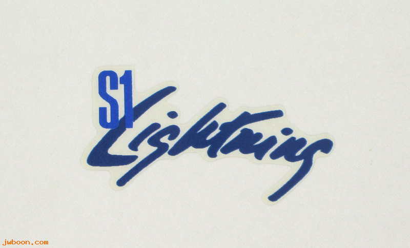   M0748.G (M0748.G): Decal, tail section - blue / blue "S1 Lightning" - NOS