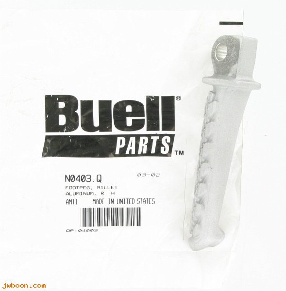   N0403.Q (N0403.Q): Footpeg, billet aluminum,right -NOS- Buell Lightning X1M X1R 2000
