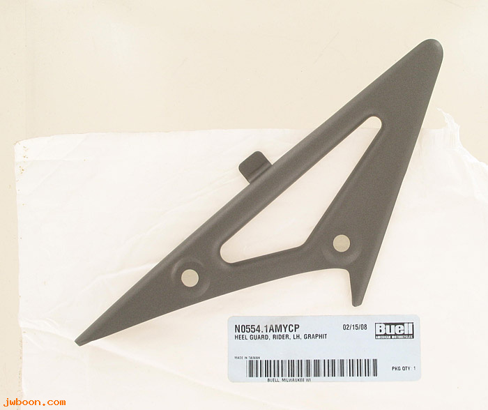   N0554.1AMYCP (N0554.1AMYCP): Rider heel guard, left - graphite bronze - NOS - Buell 1125R