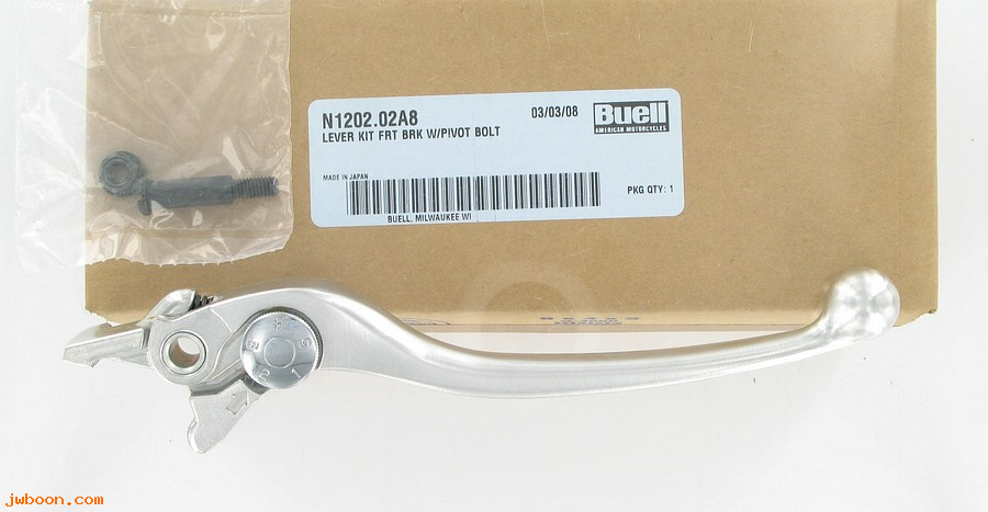   N1202.02A8 (N1202.02A8): Front brake lever - with pivot bolt - NOS - Buell XB
