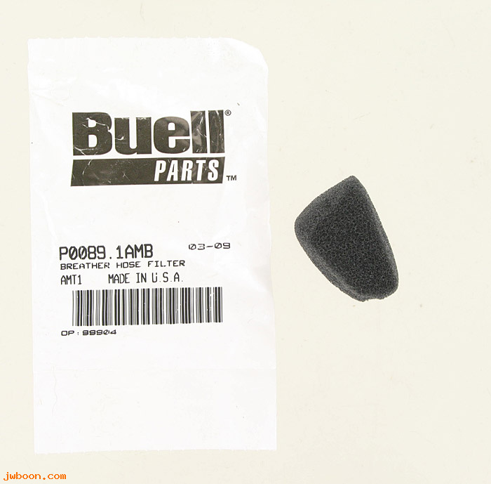   P0089.1AMB (P0089.1AMB): Breather hose filter - NOS - Buell 1125R
