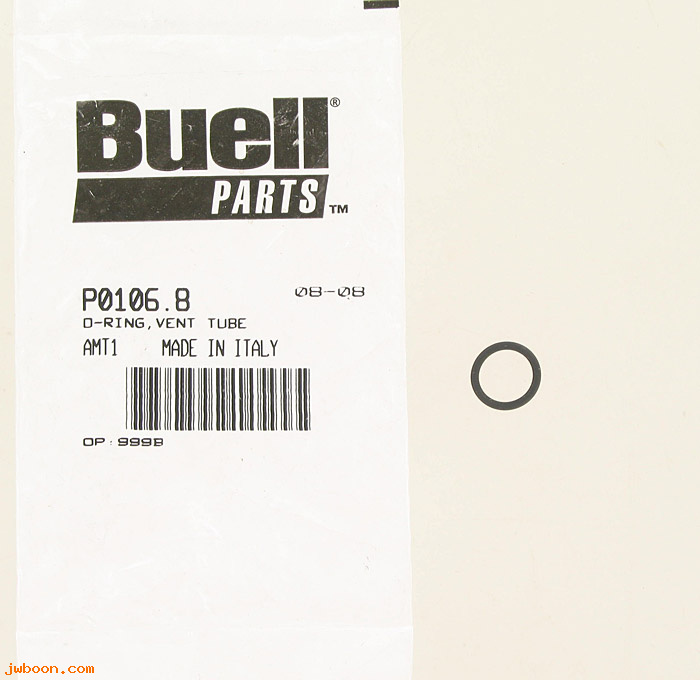   P0106.8 (61755-96Y): O-ring, vent tube - NOS - Buell S3 Thunderbolt '00-'02