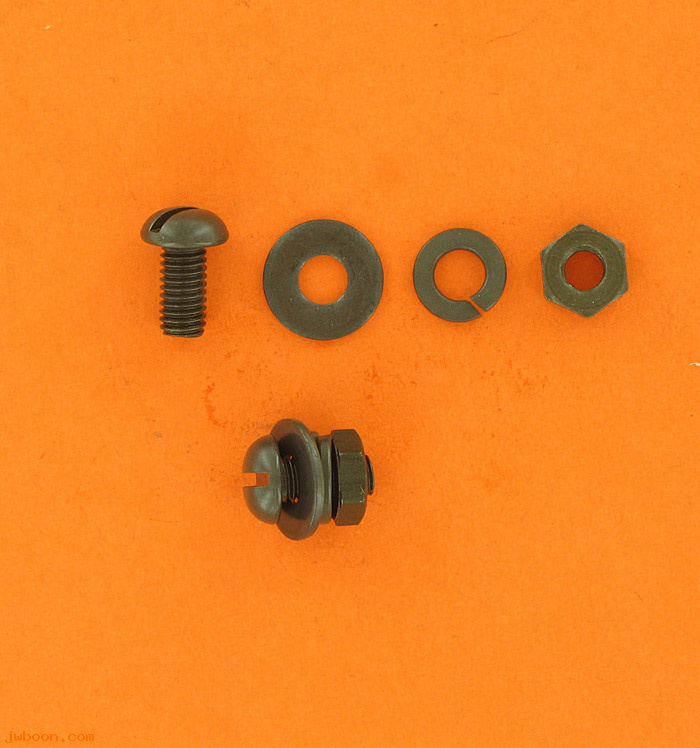 R       051KP (    2762 / BO132B): Screw kit, 1/4"-24 x 1/2" round head, with nut & lockwasher