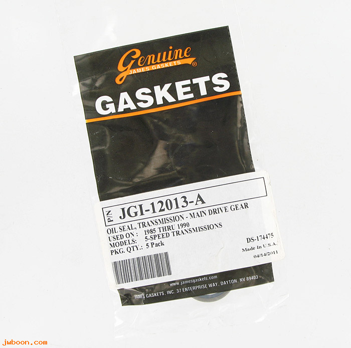 R     12013A.5pack (   12013A): Oil seals, main drive gear end - James Gaskets - FL, FX, FLT, FXR