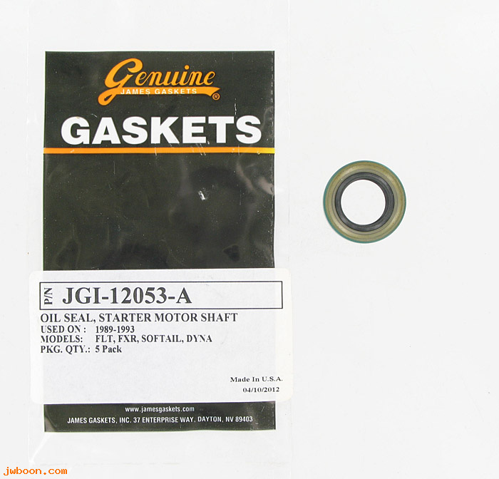 R     12053A (   12053A): Oil seal, primary housing - James Gaskets - '89-'93