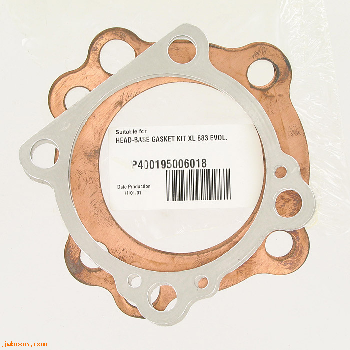 R  16664-86set (16664-86 / 16774-86): Cylinder head and base gasket set, copper/alu - Sportster 883