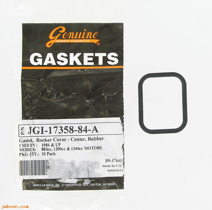 R  17358-84A (17358-84A): Gasket, rocker cover - inner - James Gaskets-EVO 84-99. XLH 86-03