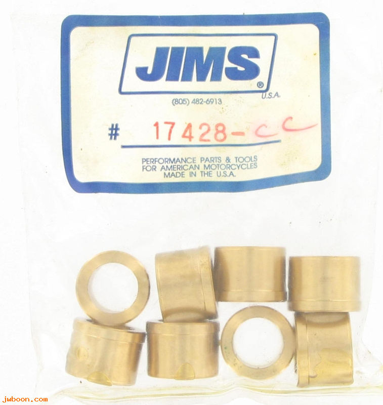 R  17428-CC (17428-57): Repl.bushings for bearing rocker arms, custom  -  JIMS - FL,XL,FX