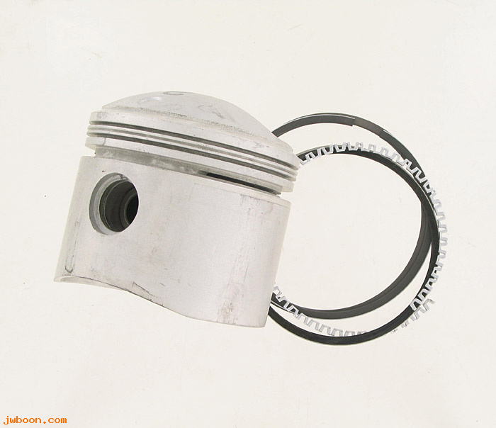 R  22143-74A (22143-74A): Piston, pin & rings - high compression, 3-7/16" bore,FLH,FX 41-80