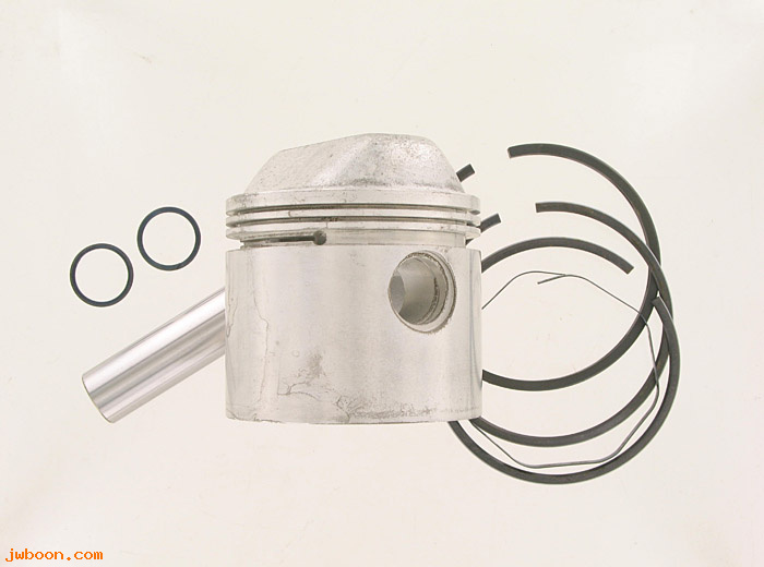 R  22259-73A080 (22259-73A+080): Piston with pin and rings - 1000cc - XL '72-'82, 3-3/16" bore
