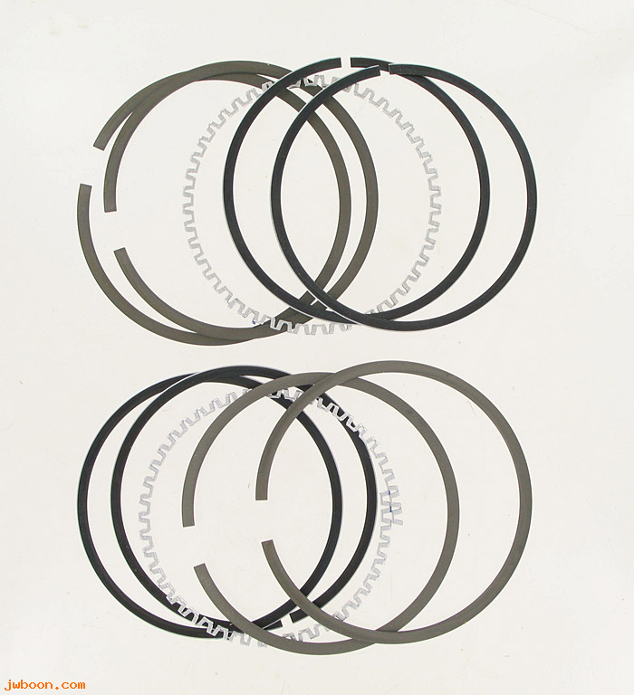 R  22329-55BP (22329-55B): Piston ring set,1/16" comp, 3/16" 3-piece oil,park top-VL,ULH,FLH