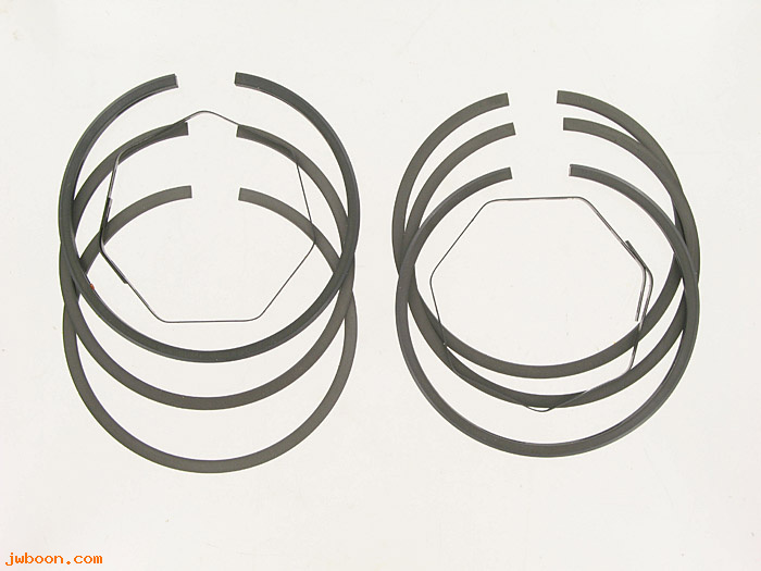 R  22331-55 (22331-55): Piston ring set, 1/16" comp, 3/16" one piece oil rings-VL,ULH,FLH