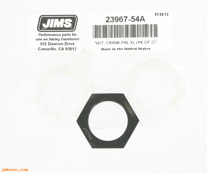 R  23967-54Ajims (23967-54A): Nut, crank pin - JIMS - XL's '54-early'81