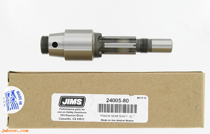 R  24005-80jims (24005-80): Gear shaft  -  JIMS - XL's late'81-'85