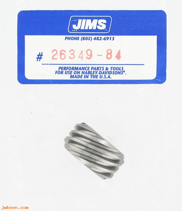 R  26349-84 (26349-84): Drive gear, oil pump - 6T - JIMS - Big Twins late'85-'89 in stock