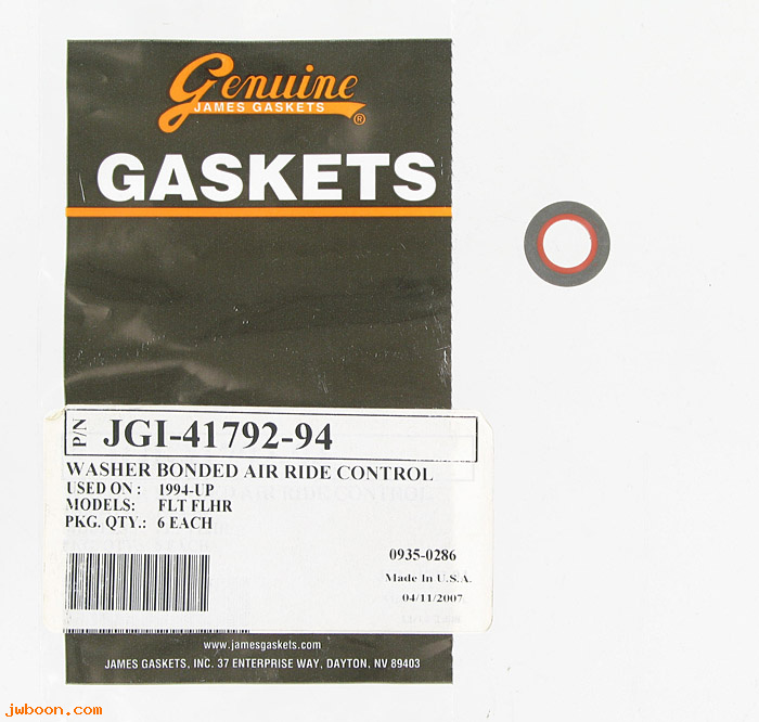 R  41792-94 (41792-94): Gasket, air line - James Gaskets - Touring '95-