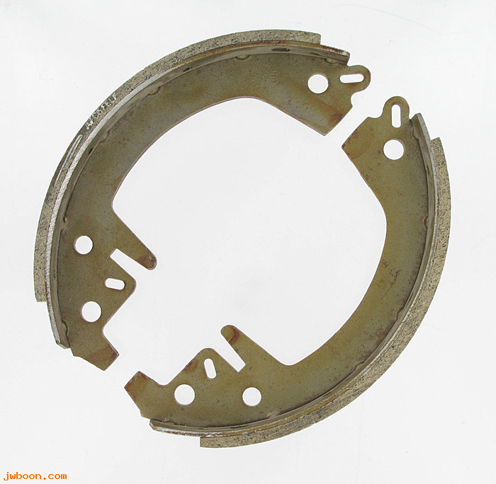 R  41801-58A (41801-58A): Set of brake shoes & linings-cast iron drums-FL L58-62. Sidecars