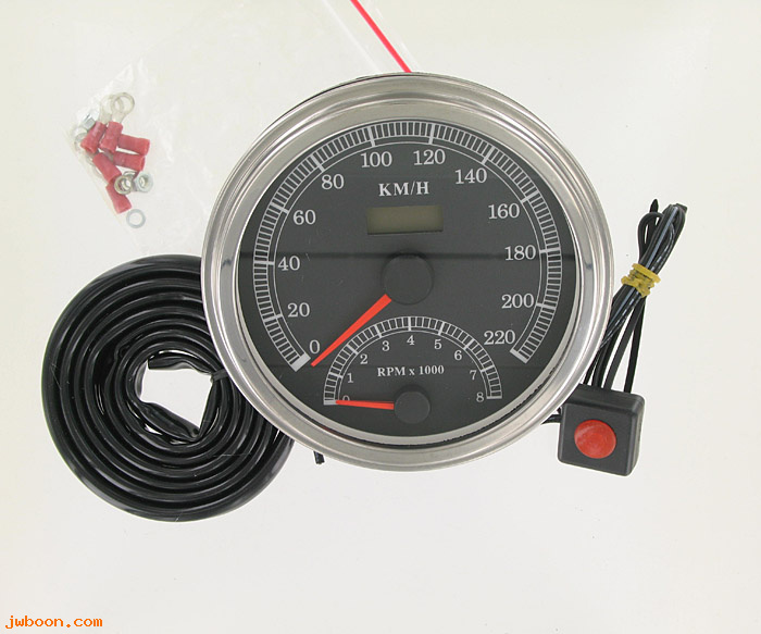 R  67197-88T (67197-88T): Speedometer  - 220 kph. / Tachometer - 0-8000 rpm.