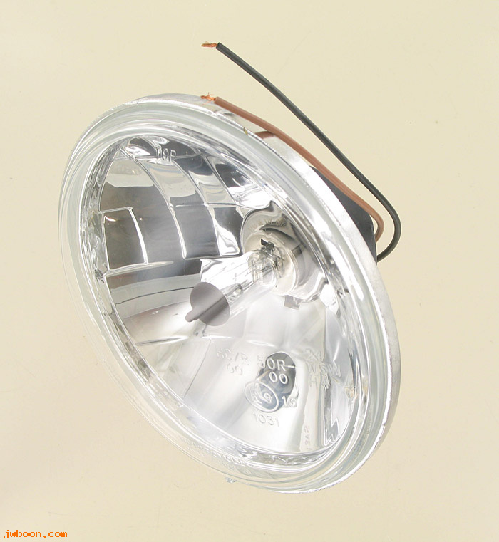 R  67763-92K (67763-92A): Lens w.bulb/boot&position lamp "E9" 5-3/4" clear lens,XL,FXST,FXD