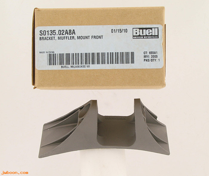   S0135.02A8A (S0135.02A8A): Bracket, muffler mount, front - NOS - Buell XB