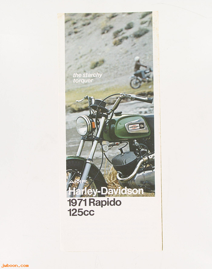  SB1971R (): Specifications brochure 1971 Rapido - NOS