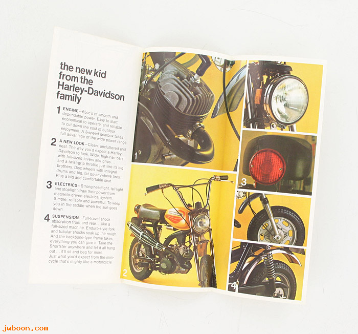  SB1972S (): Specifications brochure 1972 Shortster 65cc - NOS