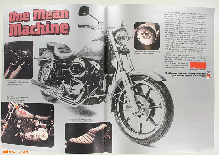  SB1978Low (): Specifications brochure 1978 Low Rider - NOS