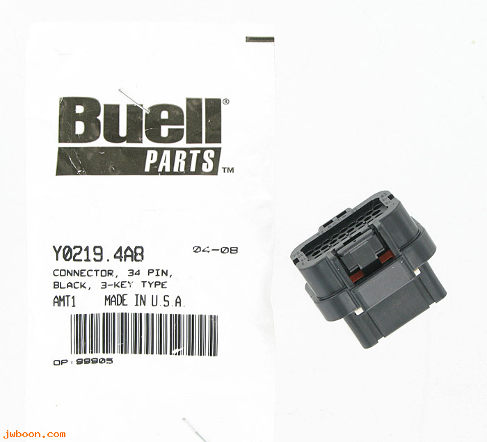   Y0219.4A8 (Y0219.4A8): Connector, 34-pin,  3-key type - NOS - Buell XB, 1125R