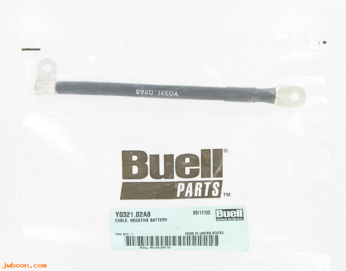   Y0321.02A8 (Y0321.02A8): Battery cable - negative - NOS - Buell XB