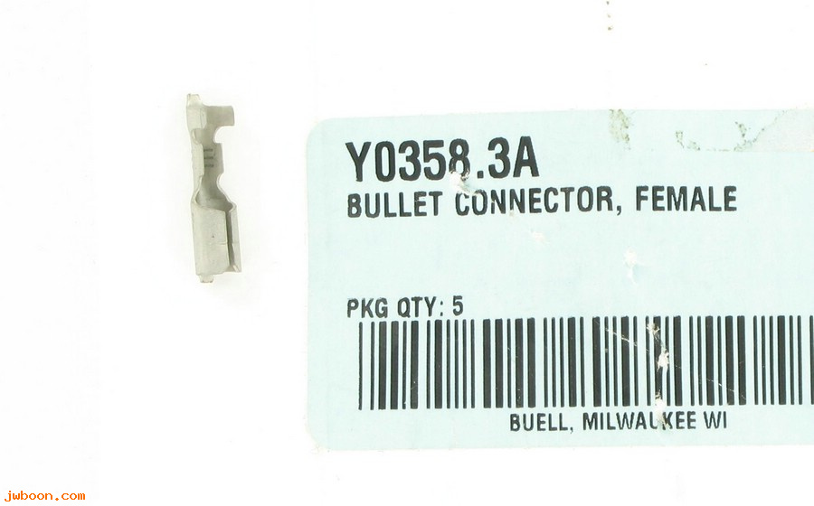   Y0358.3A (72065-94Y): Connector,female bullet -NOS- Buell M2,S2/S3,S1/X1 95-02. Blast