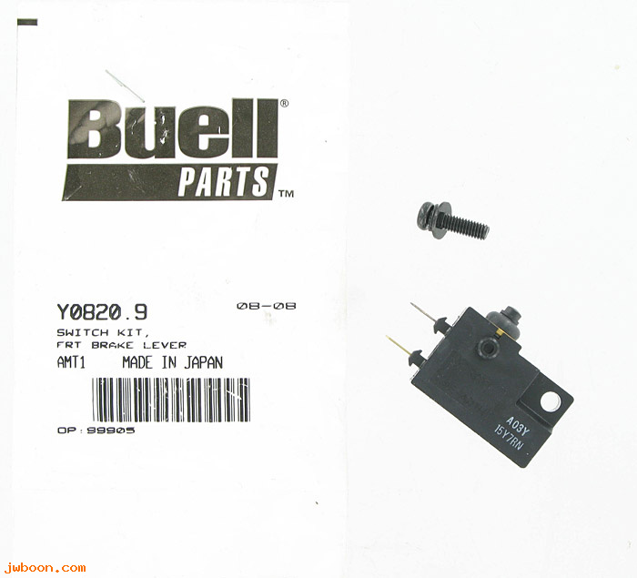   Y0820.9 (Y0820.9): Switch, front brake lever - NOS - Buell S3, X1 '00-'02